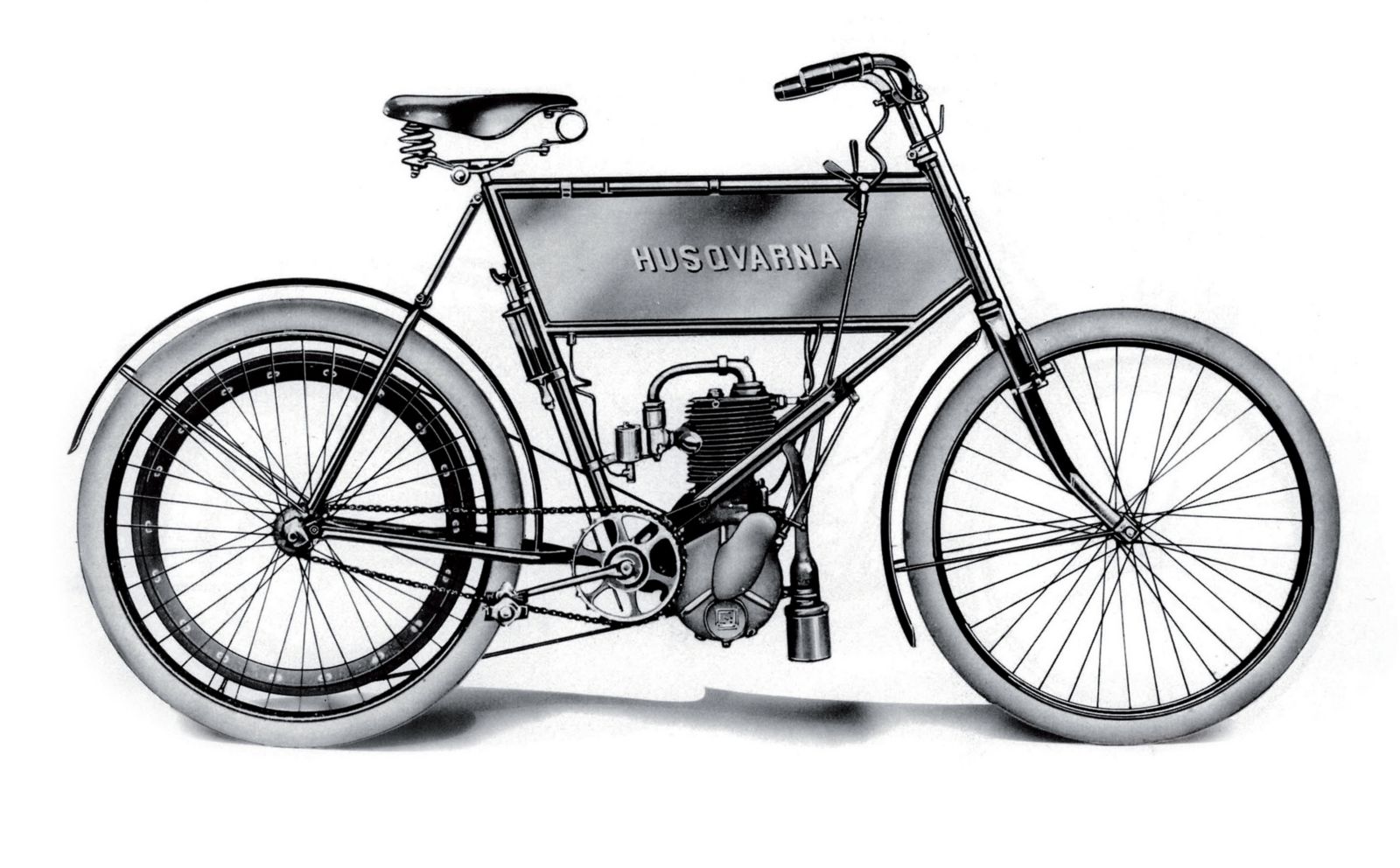 The first motorised bike